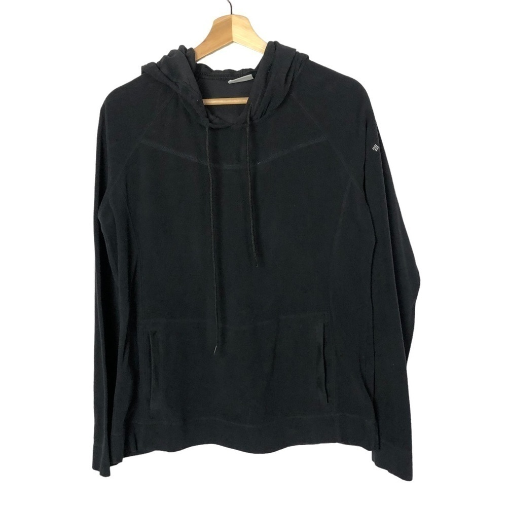 Columbia Glacial Fleece III Black Pullover Hooded Sweatshirt L